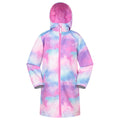 Pink - Front - Mountain Warehouse Childrens-Kids Flo Printed Water Resistant Padded Jacket
