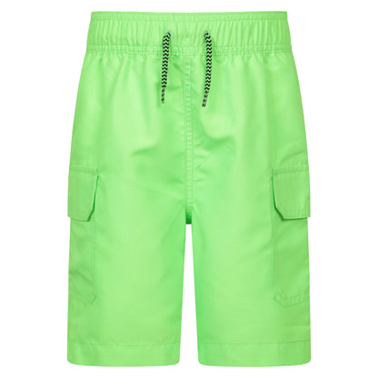 Jade - Front - Mountain Warehouse Childrens-Kids Shoreline Cargo Board Shorts