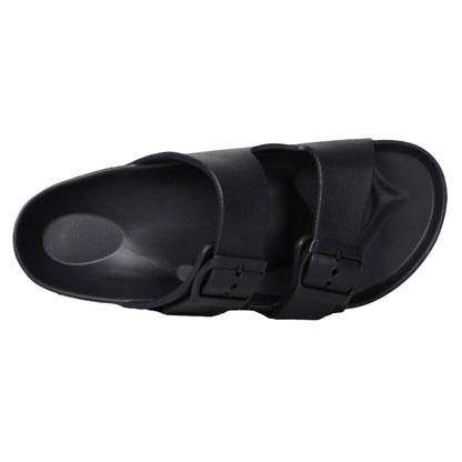 Black - Back - Animal Womens-Ladies Shore Sliders