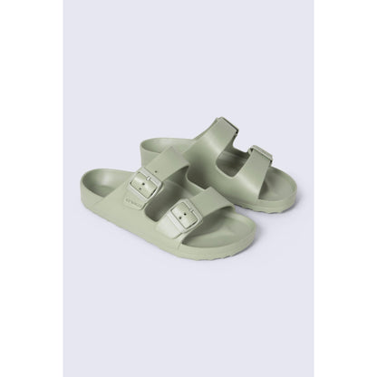 Light Khaki - Front - Animal Womens-Ladies Shore Sliders