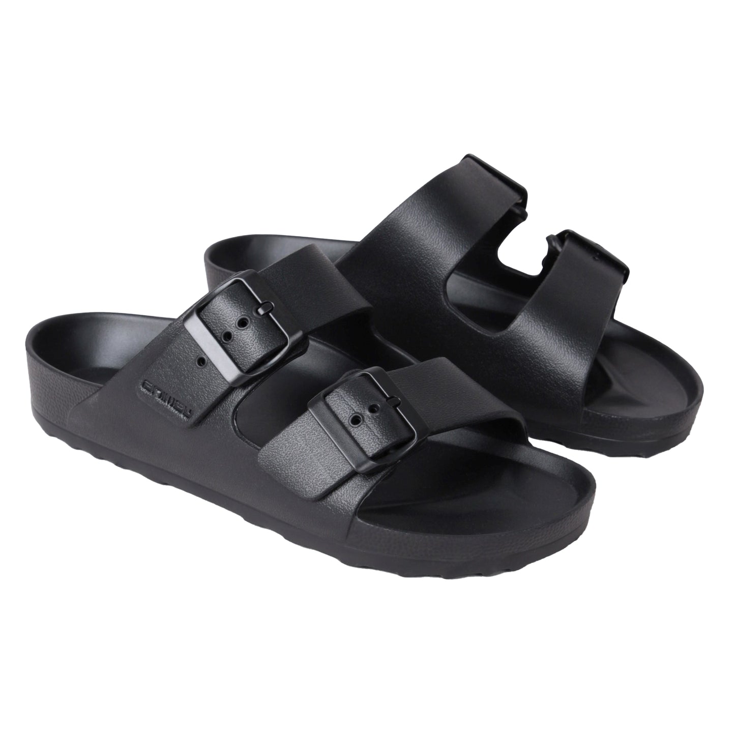 Black - Front - Animal Womens-Ladies Shore Sliders