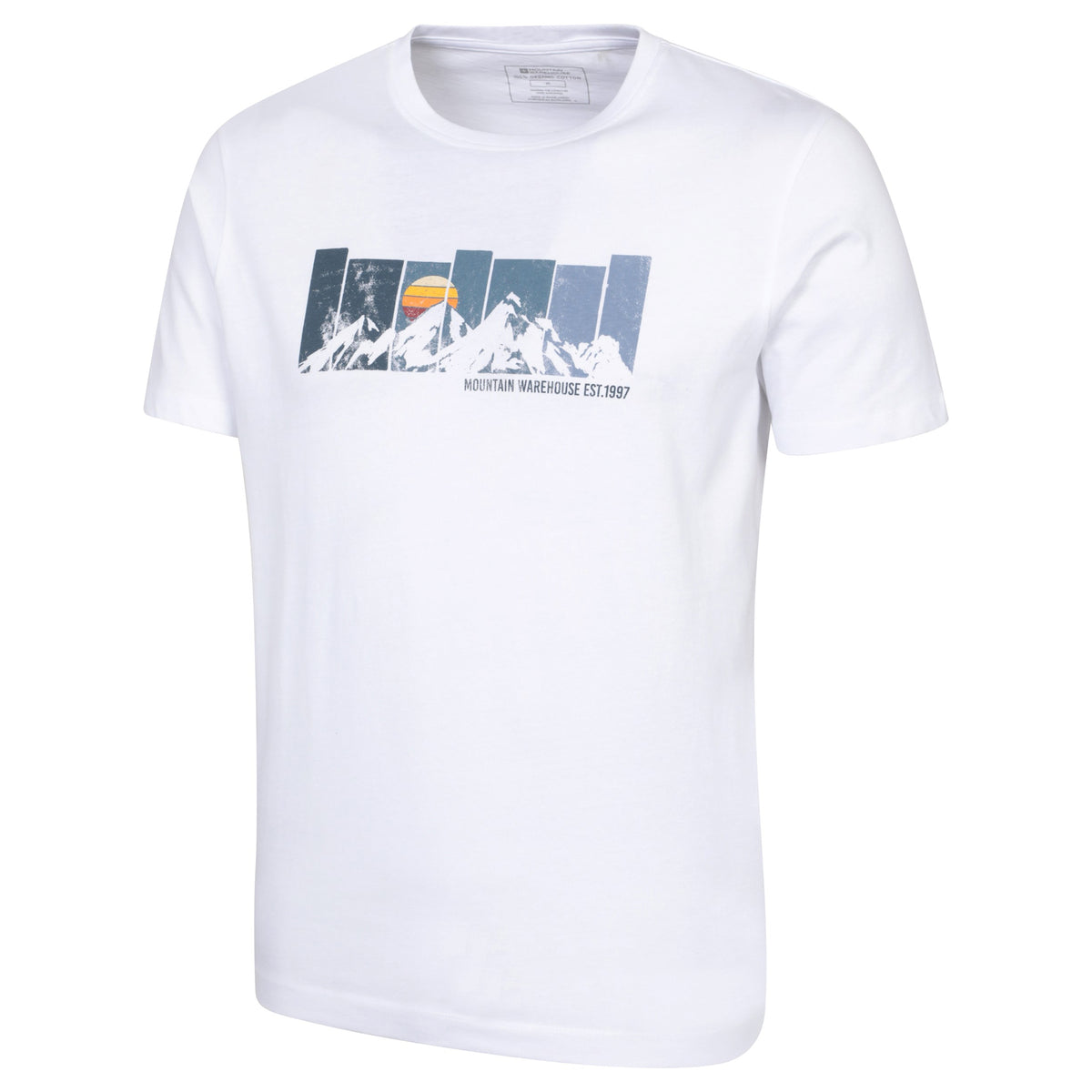 White - Side - Mountain Warehouse Mens Gradient Graphic T-Shirt