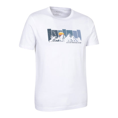 White - Lifestyle - Mountain Warehouse Mens Gradient Graphic T-Shirt