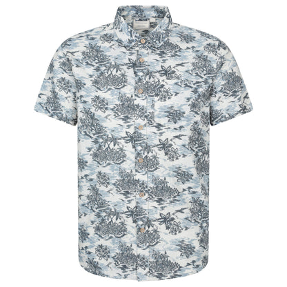 Off White - Front - Mountain Warehouse Mens Tropical Printed Short-Sleeved Shirt