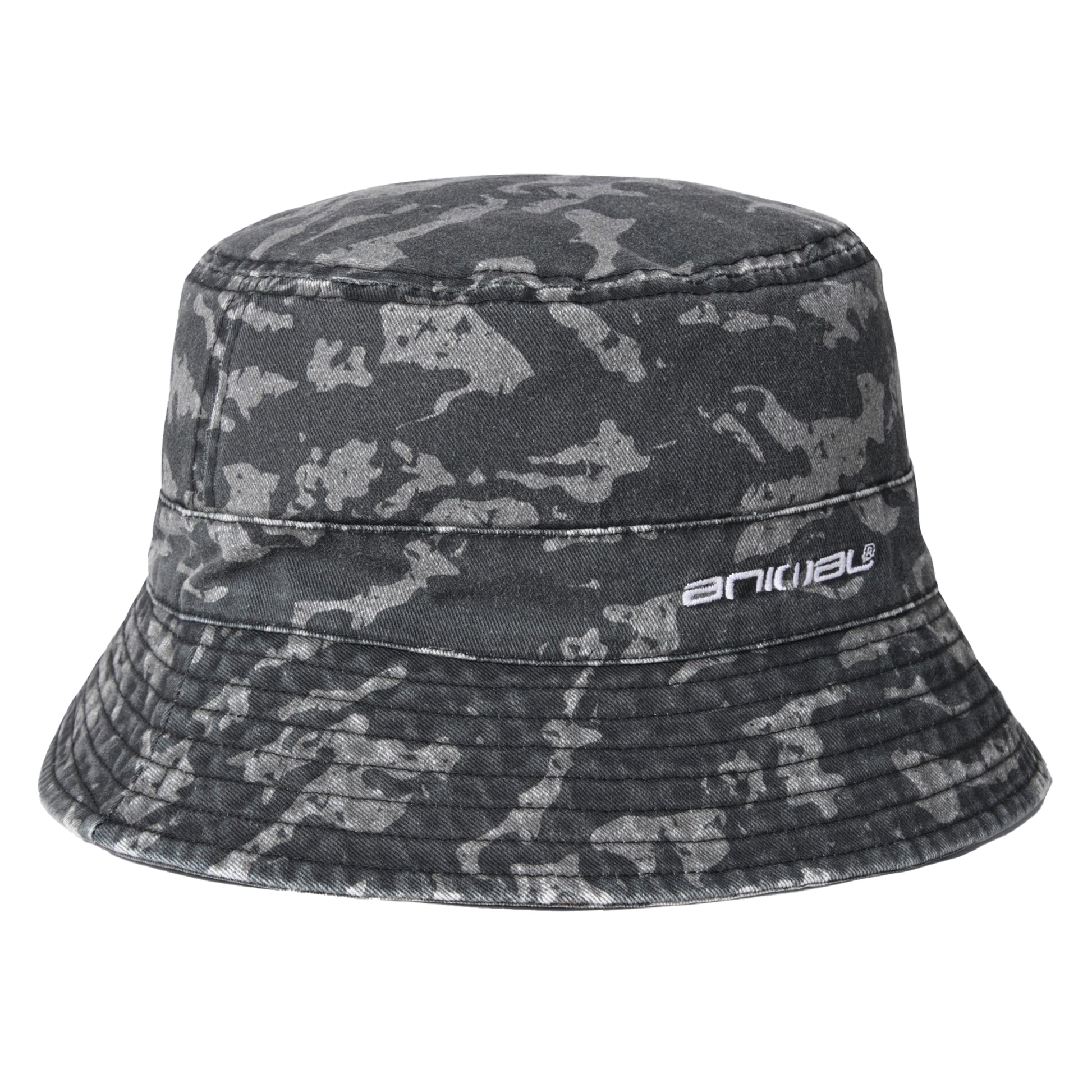 Black - Front - Animal Miles Camo Bucket Hat