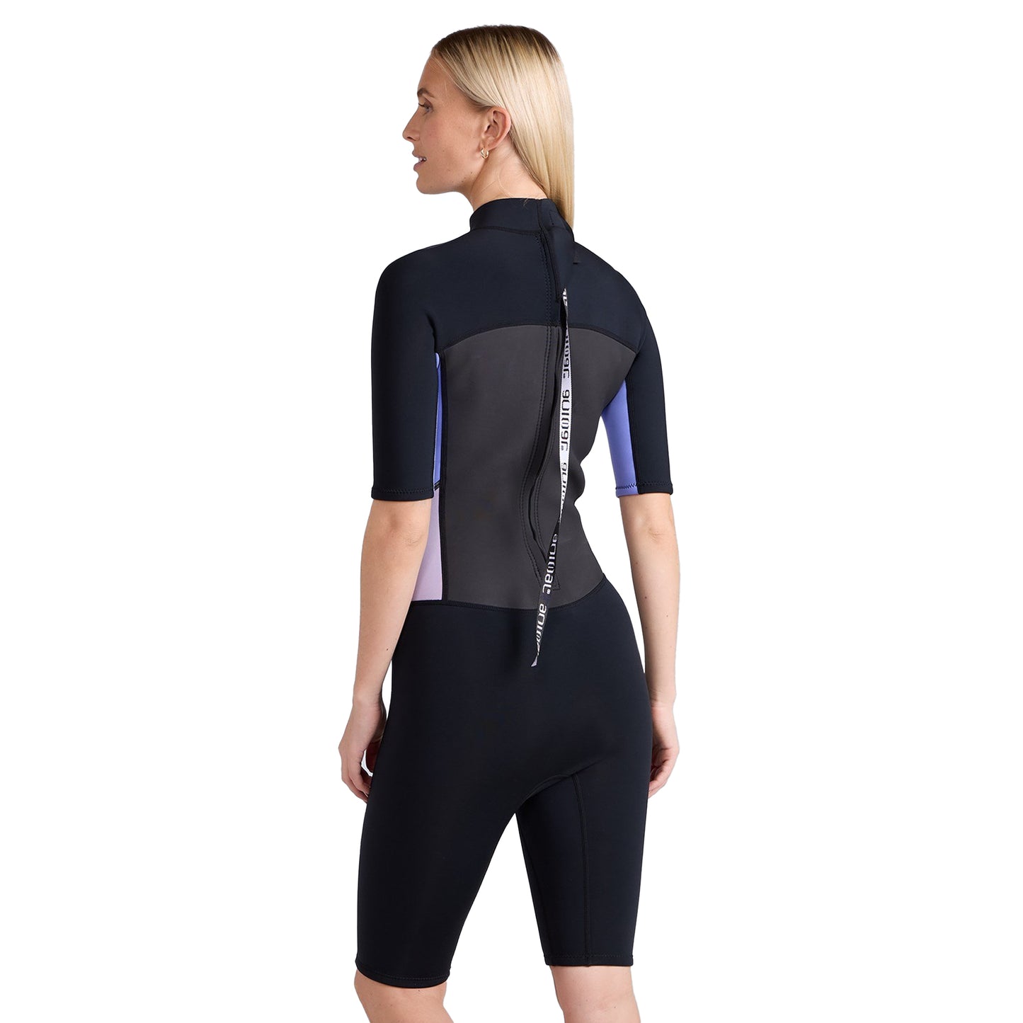 Lilac - Back - Animal Womens-Ladies Nixie Wetsuit