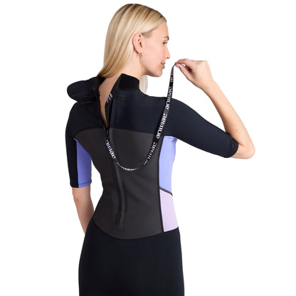 Lilac - Side - Animal Womens-Ladies Nixie Wetsuit