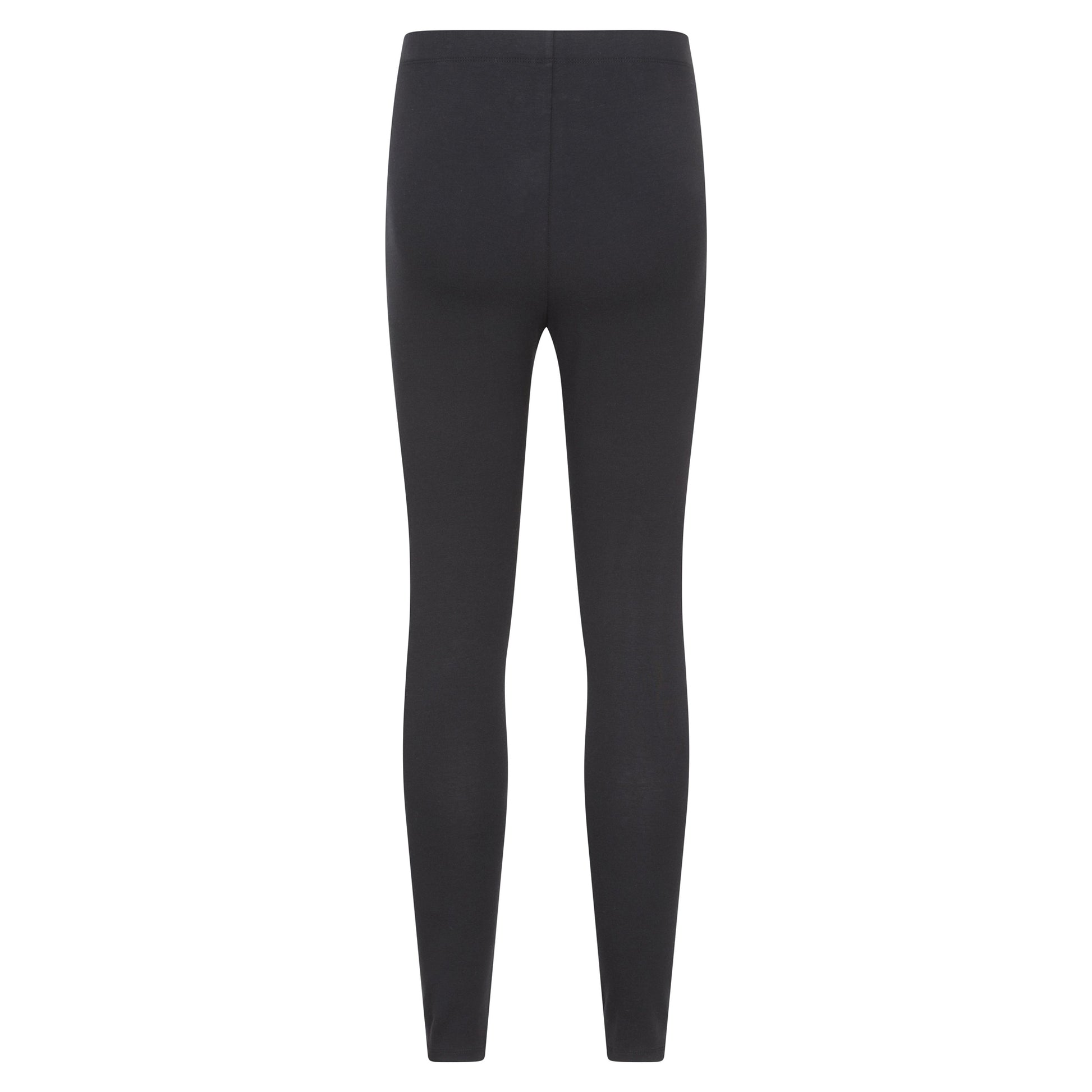 Black - Back - Mountain Warehouse Womens-Ladies Cotton Blend Midweight Leggings (Pack of 2)