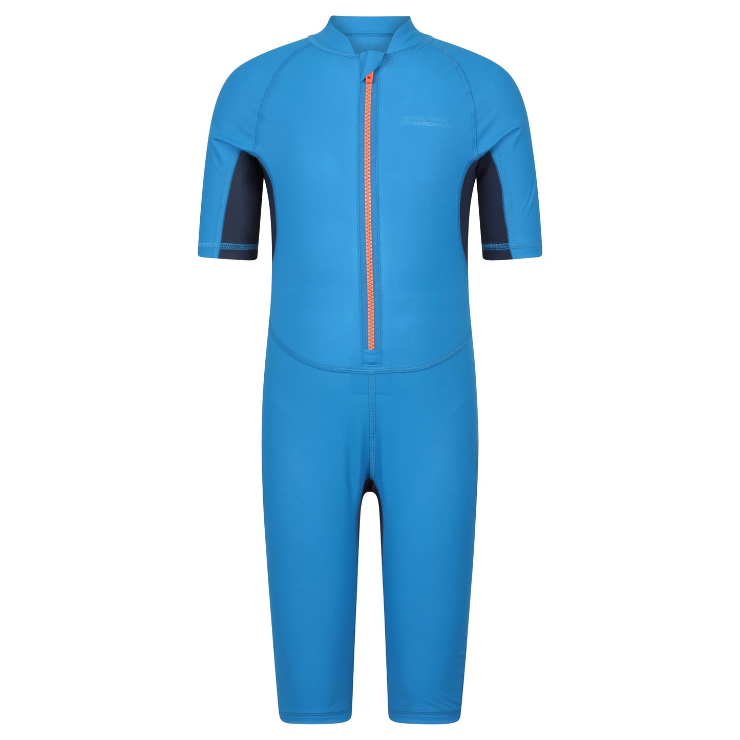 Blue - Front - Mountain Warehouse Childrens-Kids Wave Lined Thermal Wetsuit