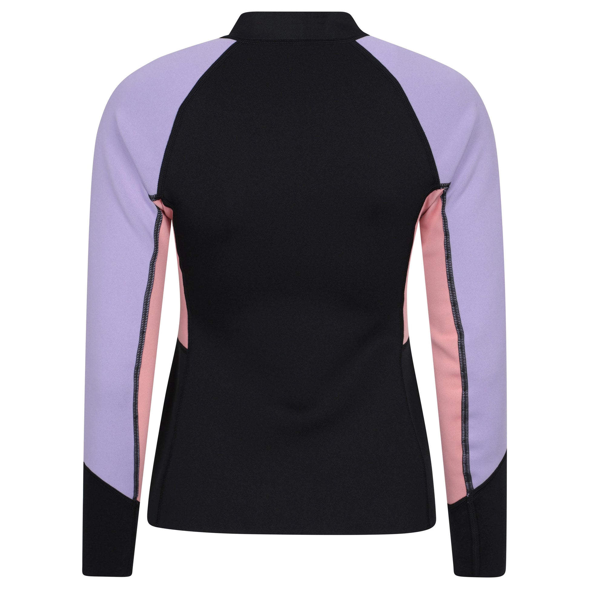 Purple - Back - Mountain Warehouse Womens-Ladies Lamorna Long-Sleeved Rash Guard