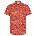 Orange - Front - Mountain Warehouse Mens Tropical Leaves Short-Sleeved Shirt