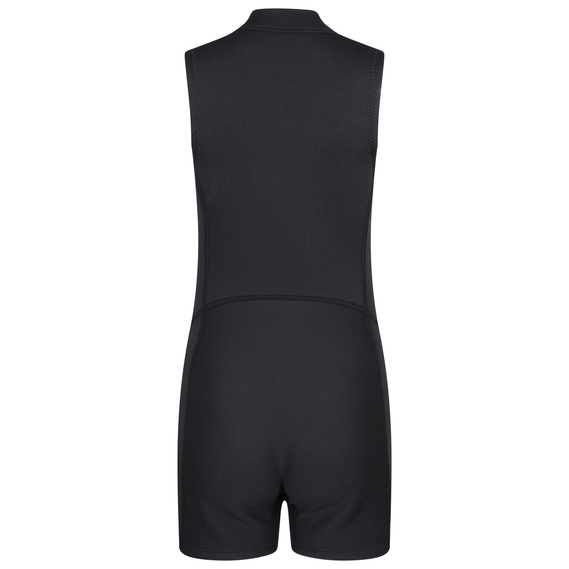 Jet Black - Back - Mountain Warehouse Womens-Ladies Shorty Sleeveless Wetsuit
