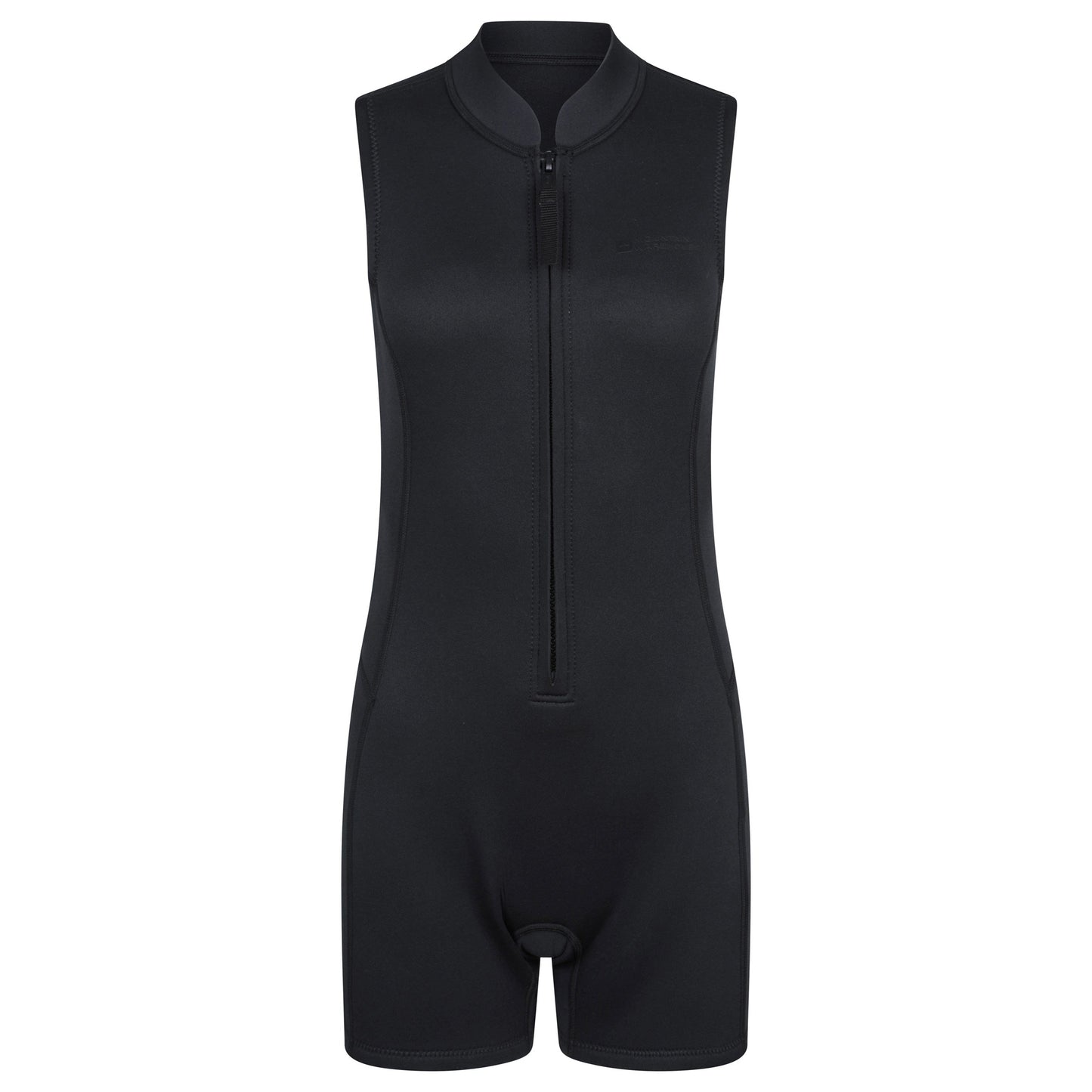 Jet Black - Front - Mountain Warehouse Womens-Ladies Shorty Sleeveless Wetsuit