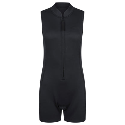 Jet Black - Front - Mountain Warehouse Womens-Ladies Shorty Sleeveless Wetsuit