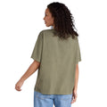 Khaki Green - Back - Animal Womens-Ladies Grace Oversized T-Shirt
