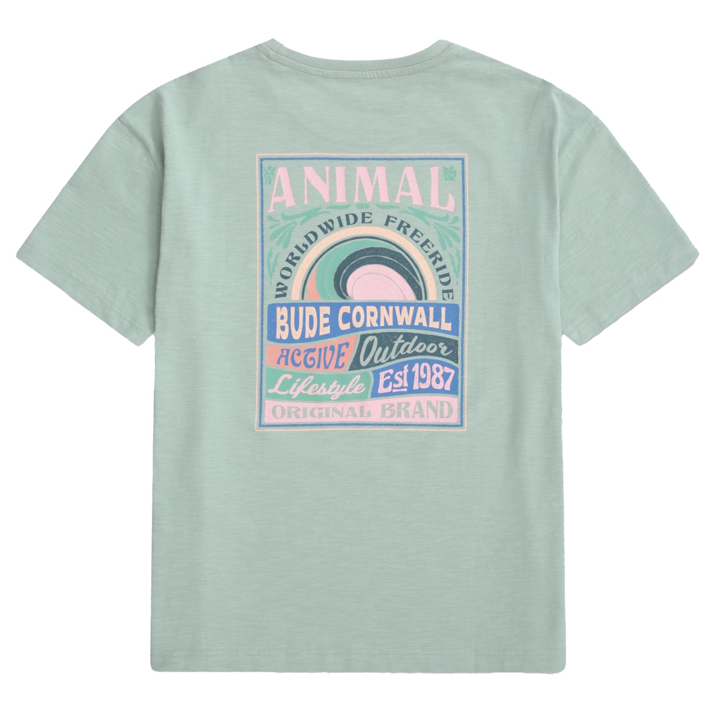 Green - Back - Animal Womens-Ladies Leena Bude T-Shirt