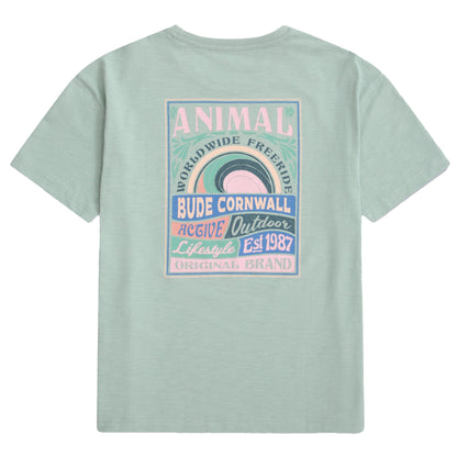 Green - Back - Animal Womens-Ladies Leena Bude T-Shirt