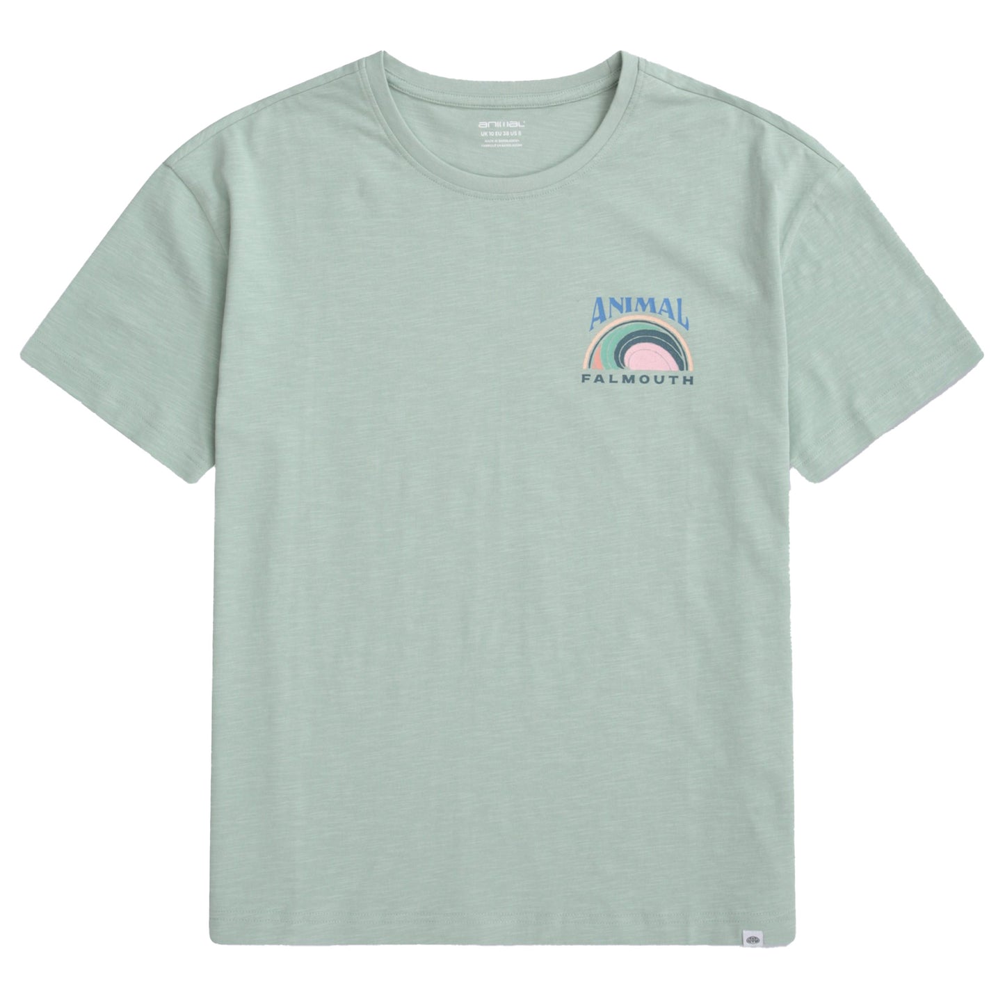 Green - Front - Animal Womens-Ladies Leena Falmouth T-Shirt