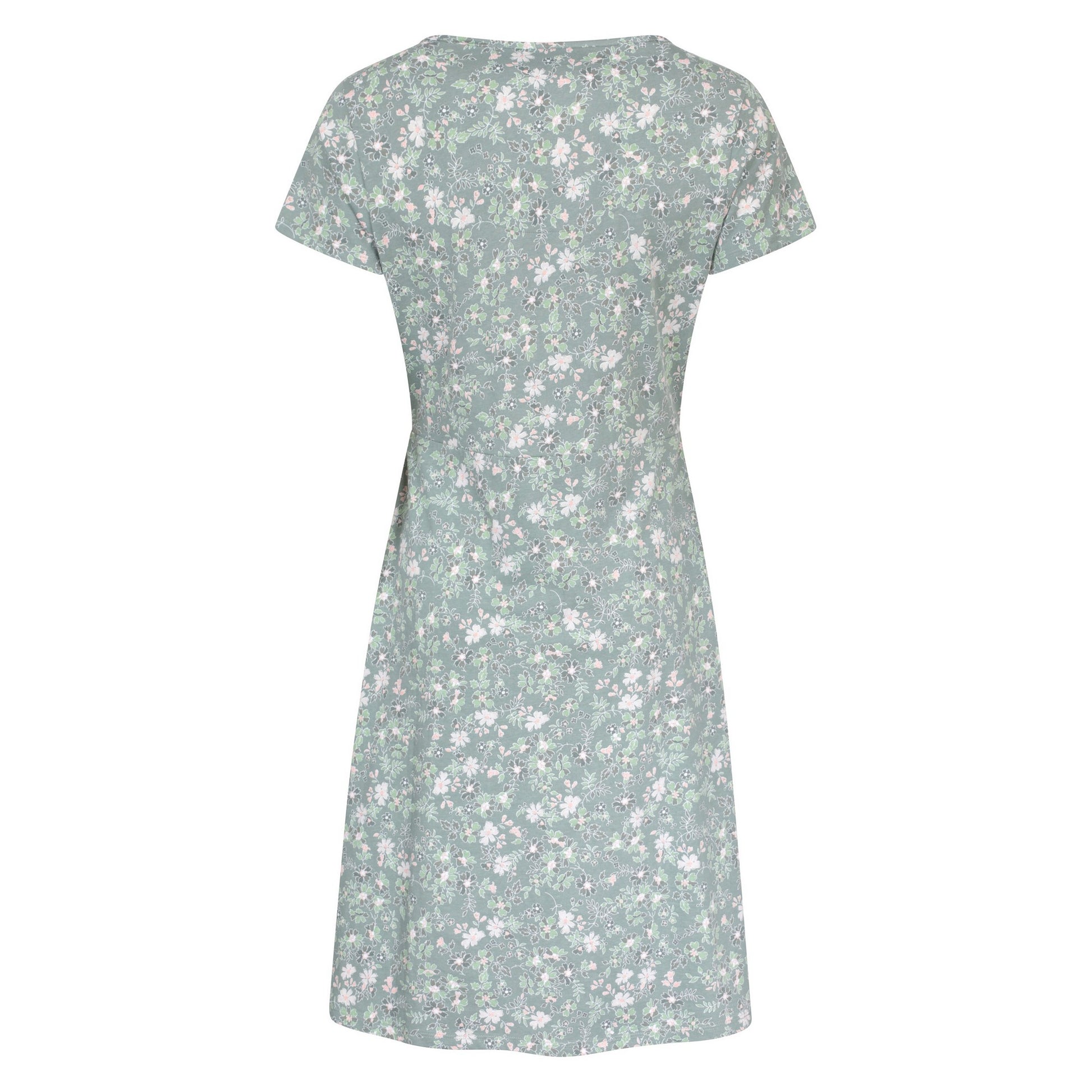 Pale Green - Back - Mountain Warehouse Womens-Ladies Essentials Lora Floral Skater Dress