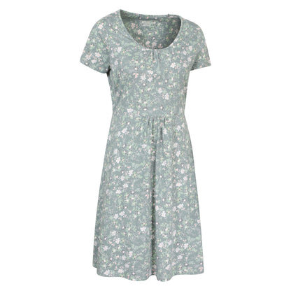 Pale Green - Lifestyle - Mountain Warehouse Womens-Ladies Essentials Lora Floral Skater Dress