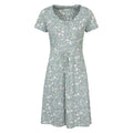 Pale Green - Front - Mountain Warehouse Womens-Ladies Essentials Lora Floral Skater Dress