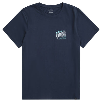 Navy - Front - Animal Mens Jacob Falmouth T-Shirt