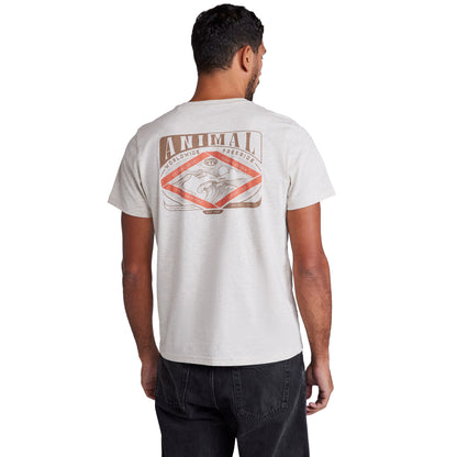Light Beige - Back - Animal Mens Jacob Relaxed Fit T-Shirt