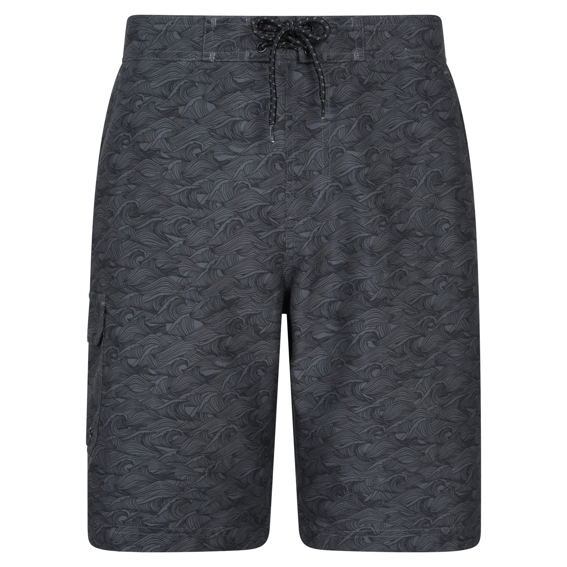 Dark Grey - Front - Mountain Warehouse Mens Ocean Wave Boardshorts