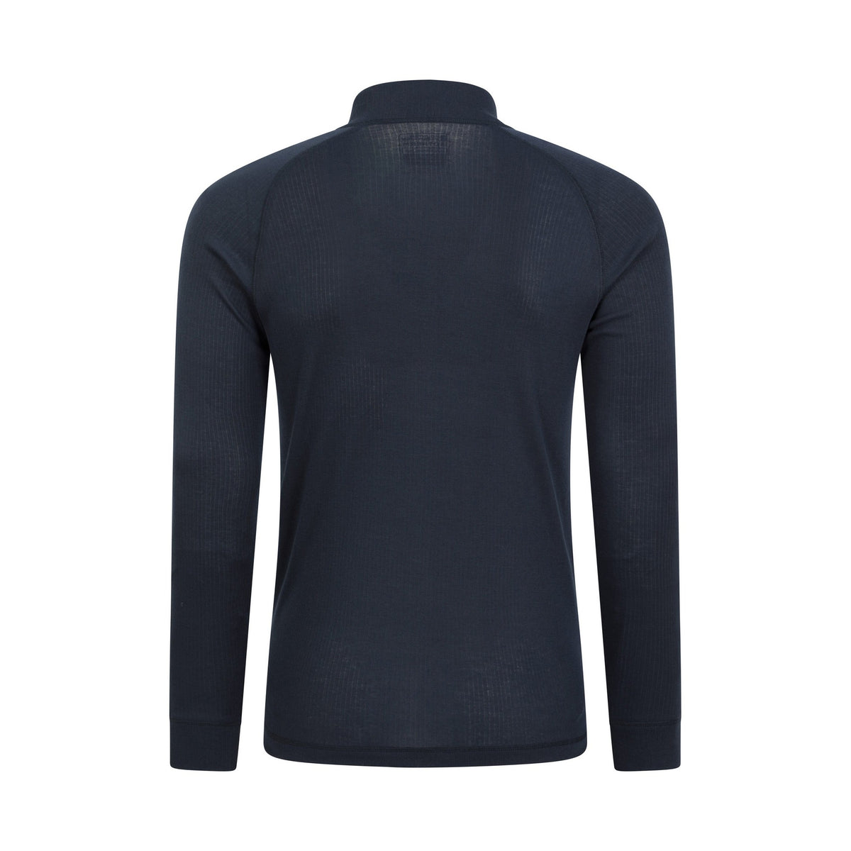 Navy - Back - Mountain Warehouse Mens Talus Zip Neck Long-Sleeved Thermal Top