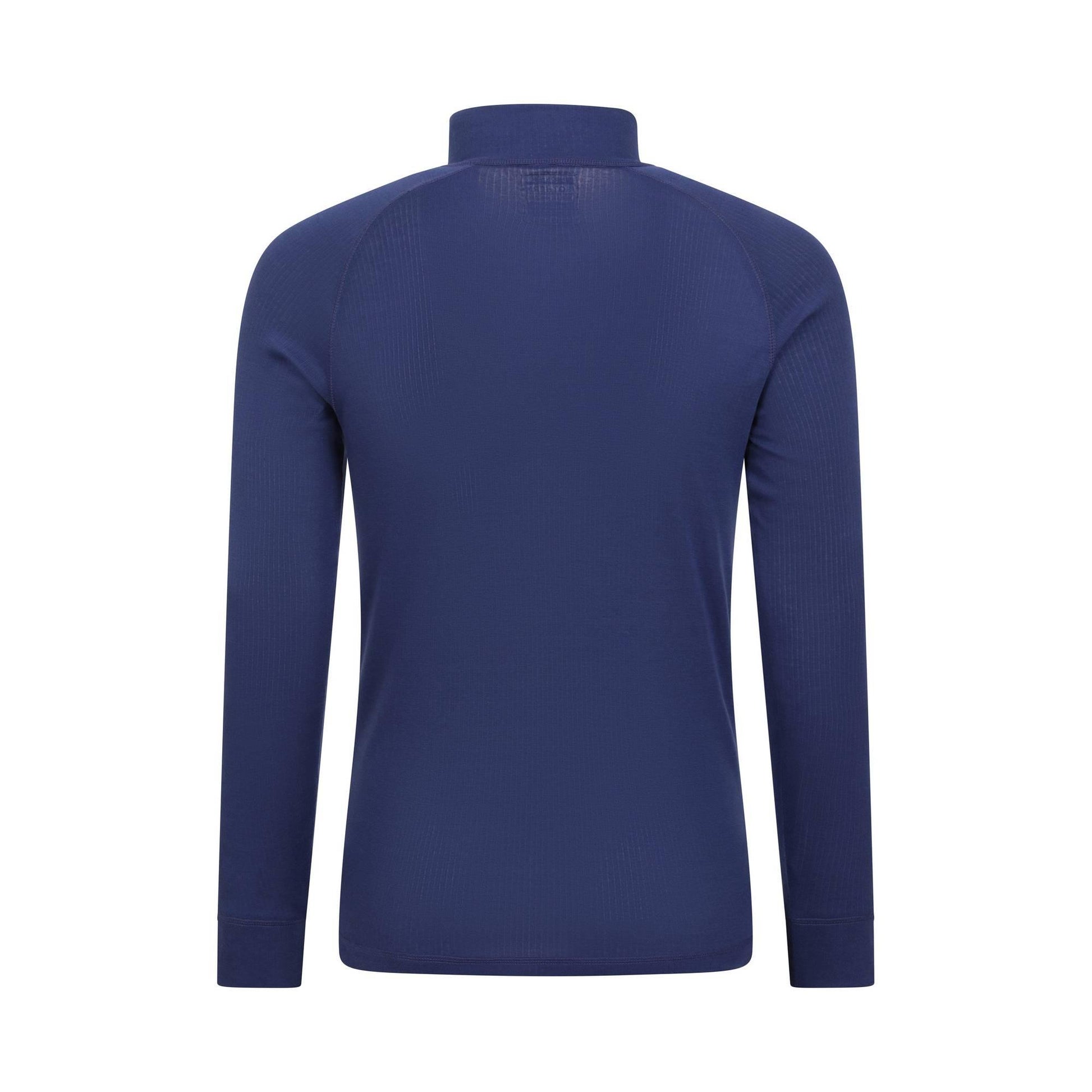 Dark Blue - Back - Mountain Warehouse Mens Talus Zip Neck Long-Sleeved Thermal Top