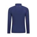 Dark Blue - Back - Mountain Warehouse Mens Talus Zip Neck Long-Sleeved Thermal Top