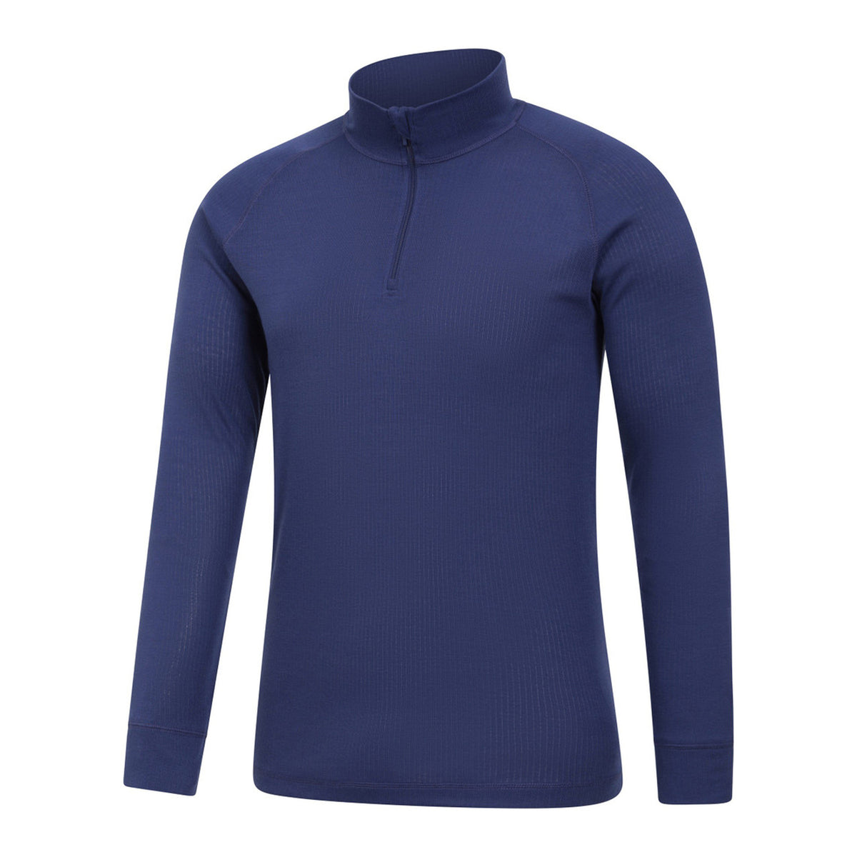Dark Blue - Lifestyle - Mountain Warehouse Mens Talus Zip Neck Long-Sleeved Thermal Top