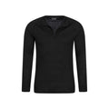 Black - Lifestyle - Mountain Warehouse Mens Talus Zip Neck Long-Sleeved Thermal Top