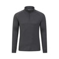 Grey - Front - Mountain Warehouse Mens Talus Zip Neck Long-Sleeved Thermal Top