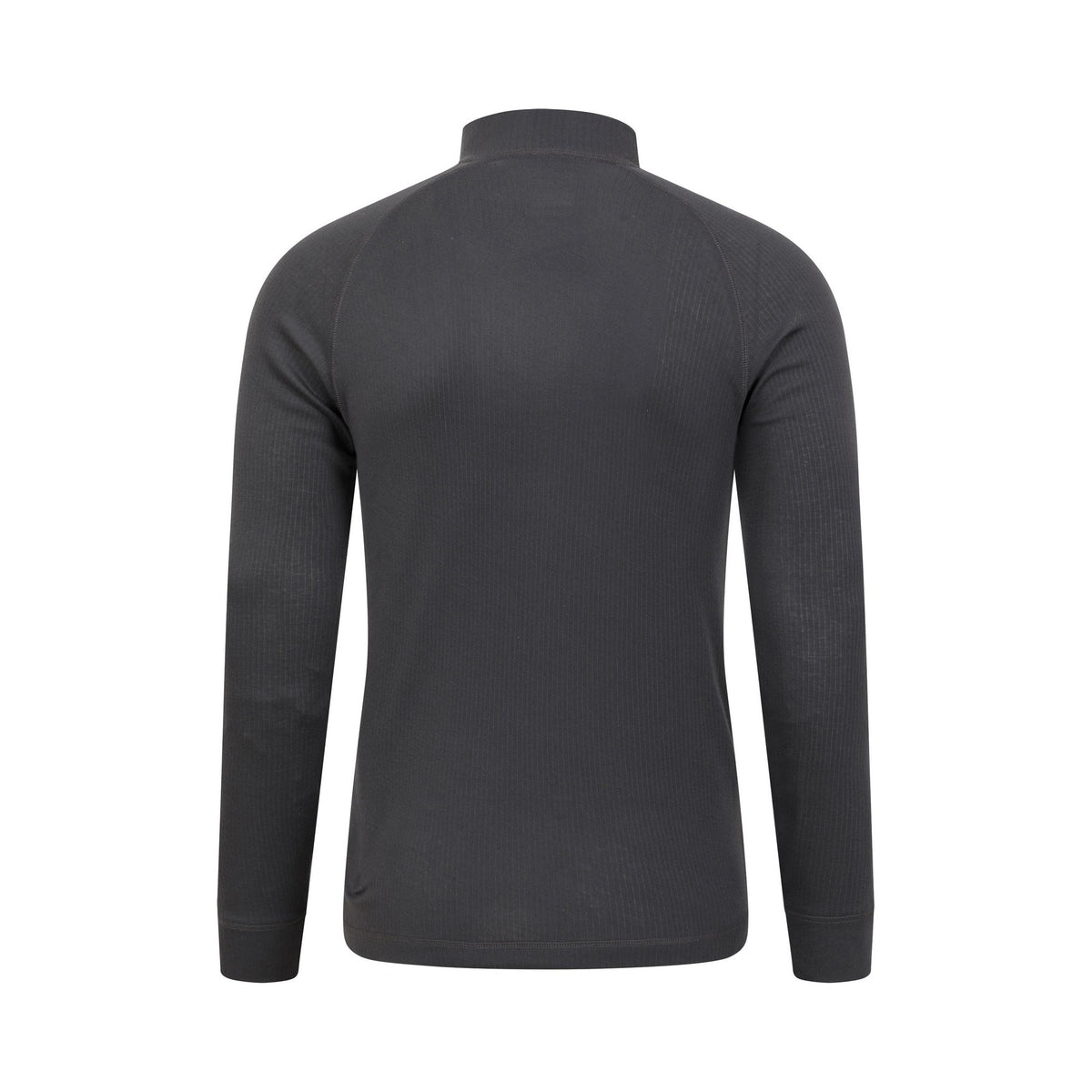 Charcoal - Back - Mountain Warehouse Mens Talus Zip Neck Long-Sleeved Thermal Top