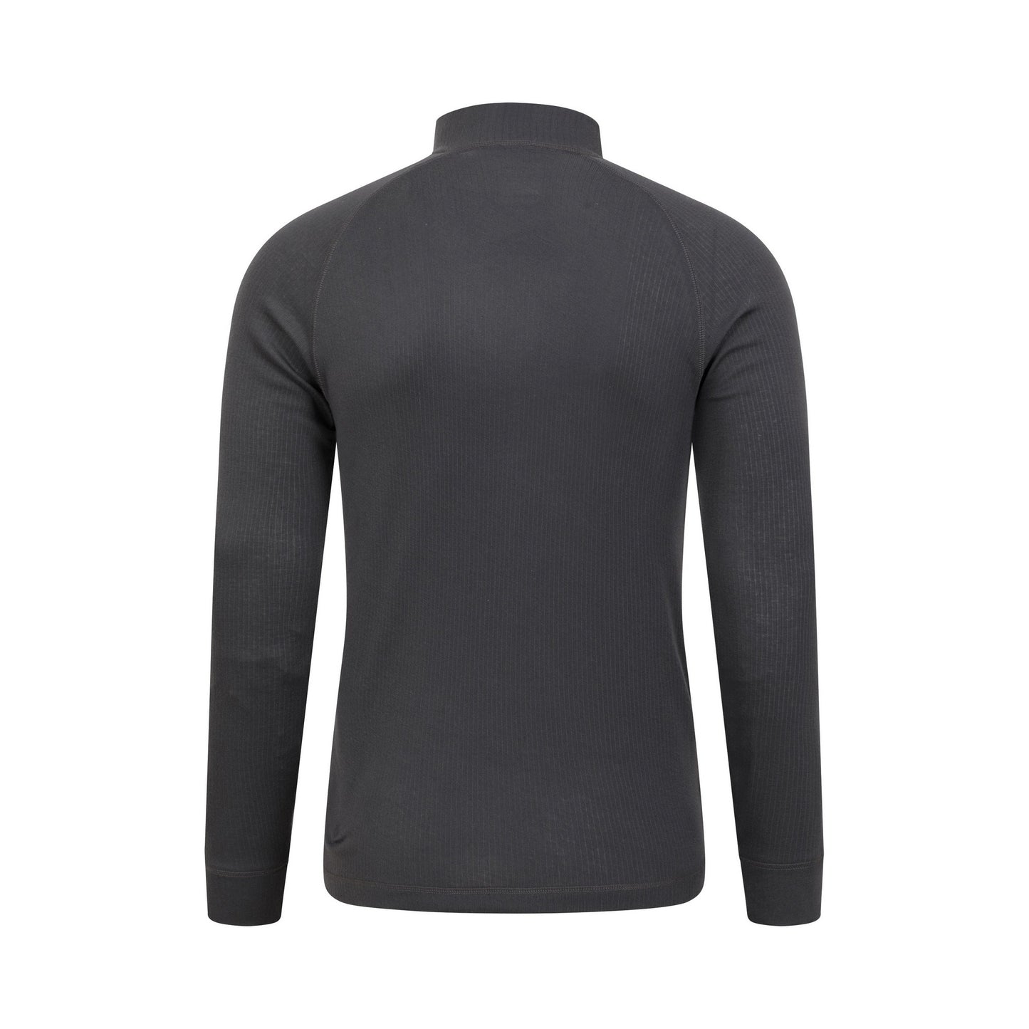 Charcoal - Back - Mountain Warehouse Mens Talus Zip Neck Long-Sleeved Thermal Top