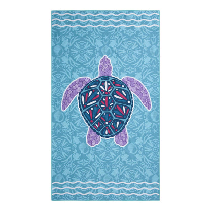 Mint - Front - Mountain Warehouse Childrens-Kids Turtle Microfibre Towel