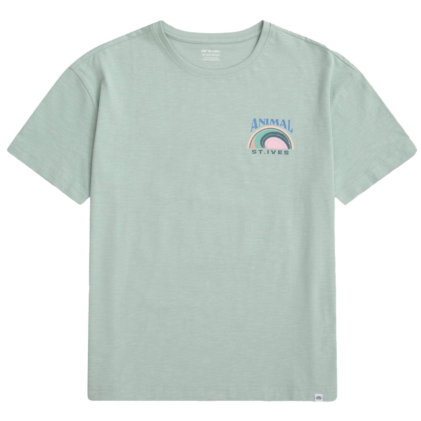 Green - Front - Animal Womens-Ladies Leena St Ives T-Shirt