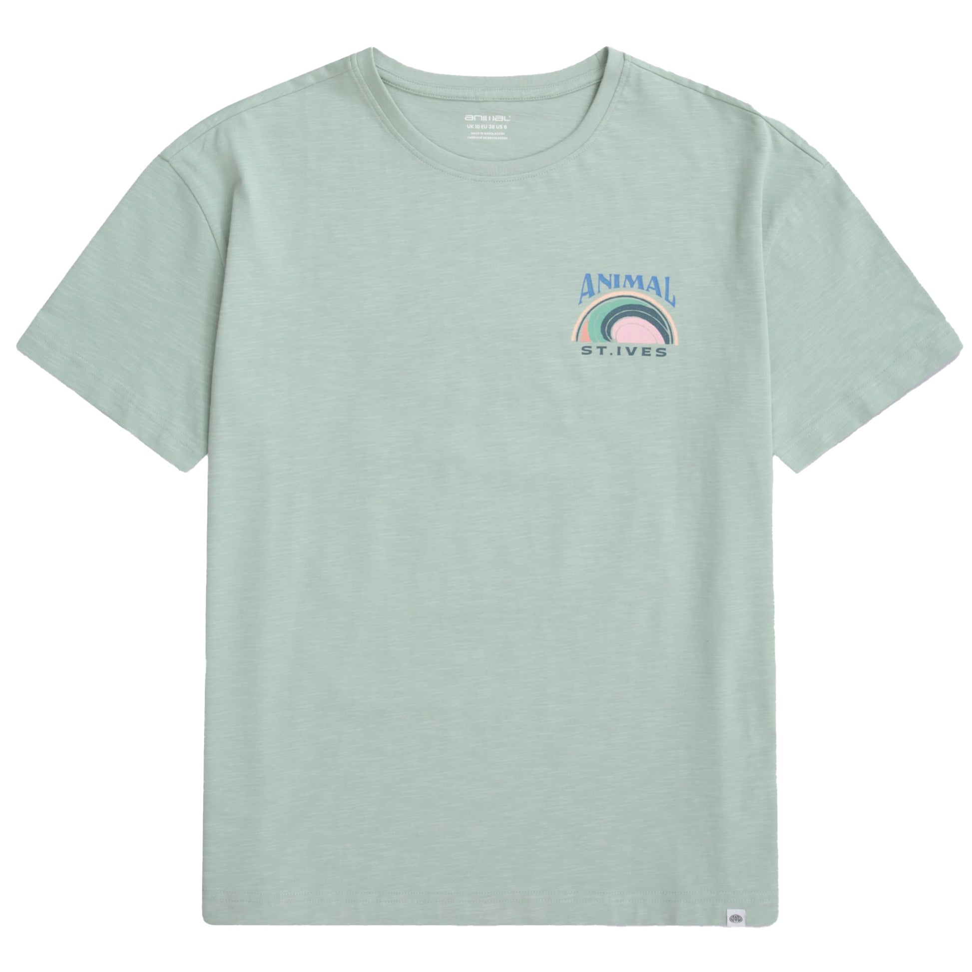 Green - Front - Animal Womens-Ladies Leena St Ives T-Shirt