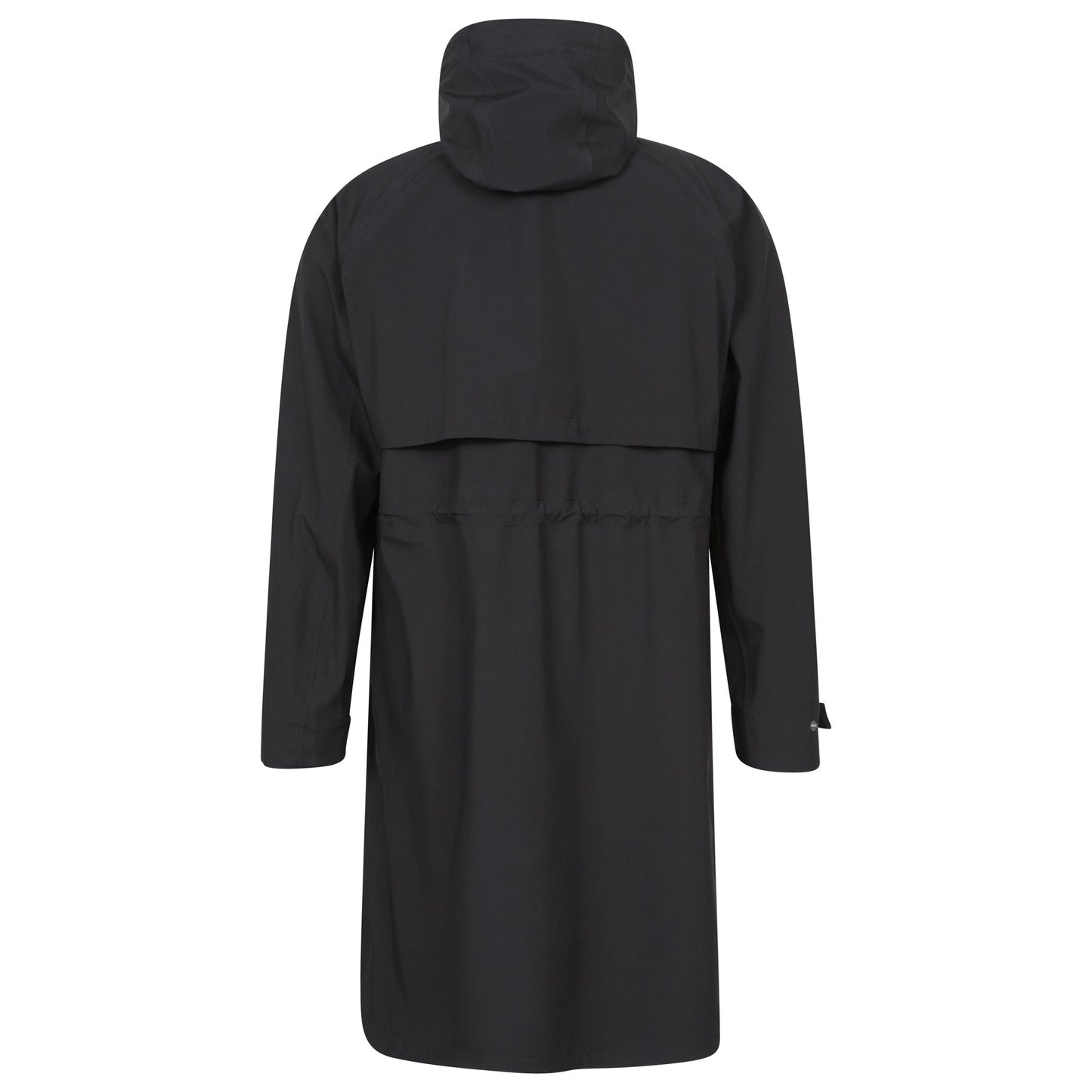 Black - Back - Animal Womens-Ladies Jade Waterproof Lightweight Long Raincoat