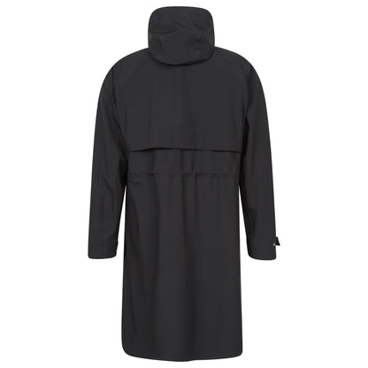 Black - Back - Animal Womens-Ladies Jade Waterproof Lightweight Long Raincoat