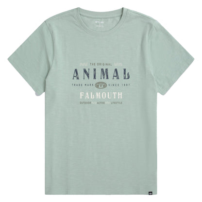 Green - Front - Animal Mens Jacob Falmouth T-Shirt