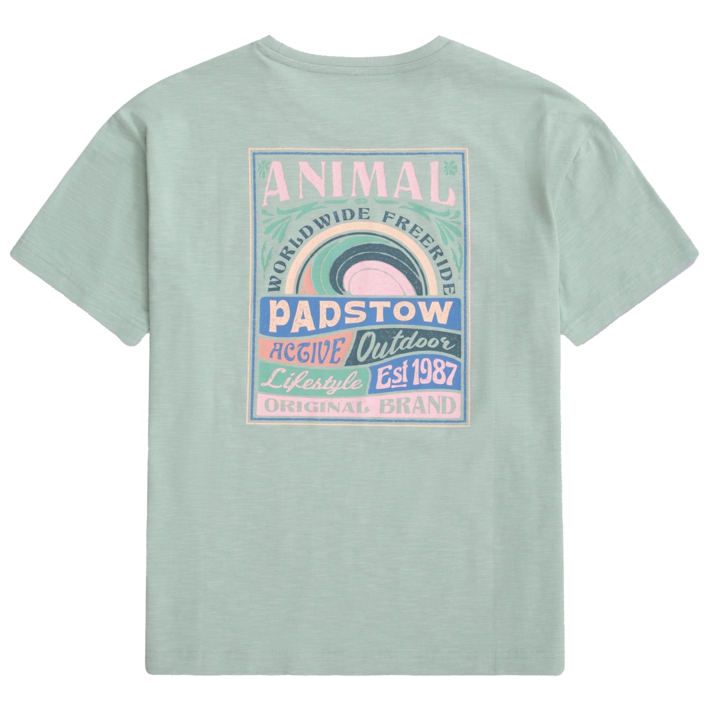 Green - Back - Animal Womens-Ladies Leena Padstow T-Shirt
