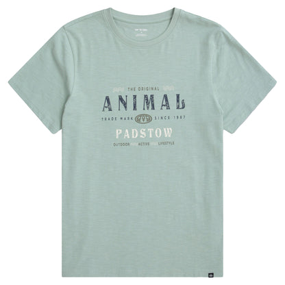 Green - Front - Animal Mens Jacob Padstow T-Shirt