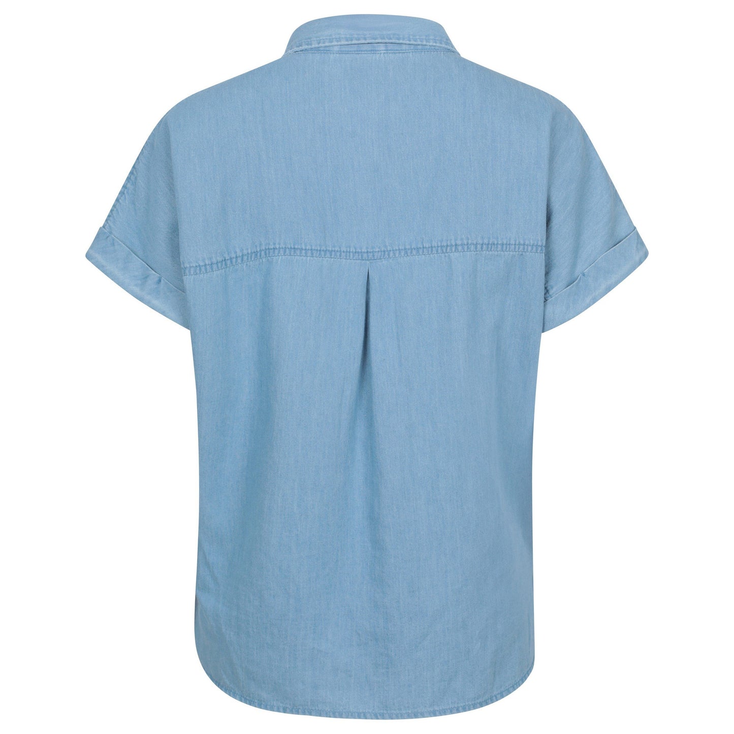 Blue - Back - Mountain Warehouse Womens-Ladies Palm Plain Shirt