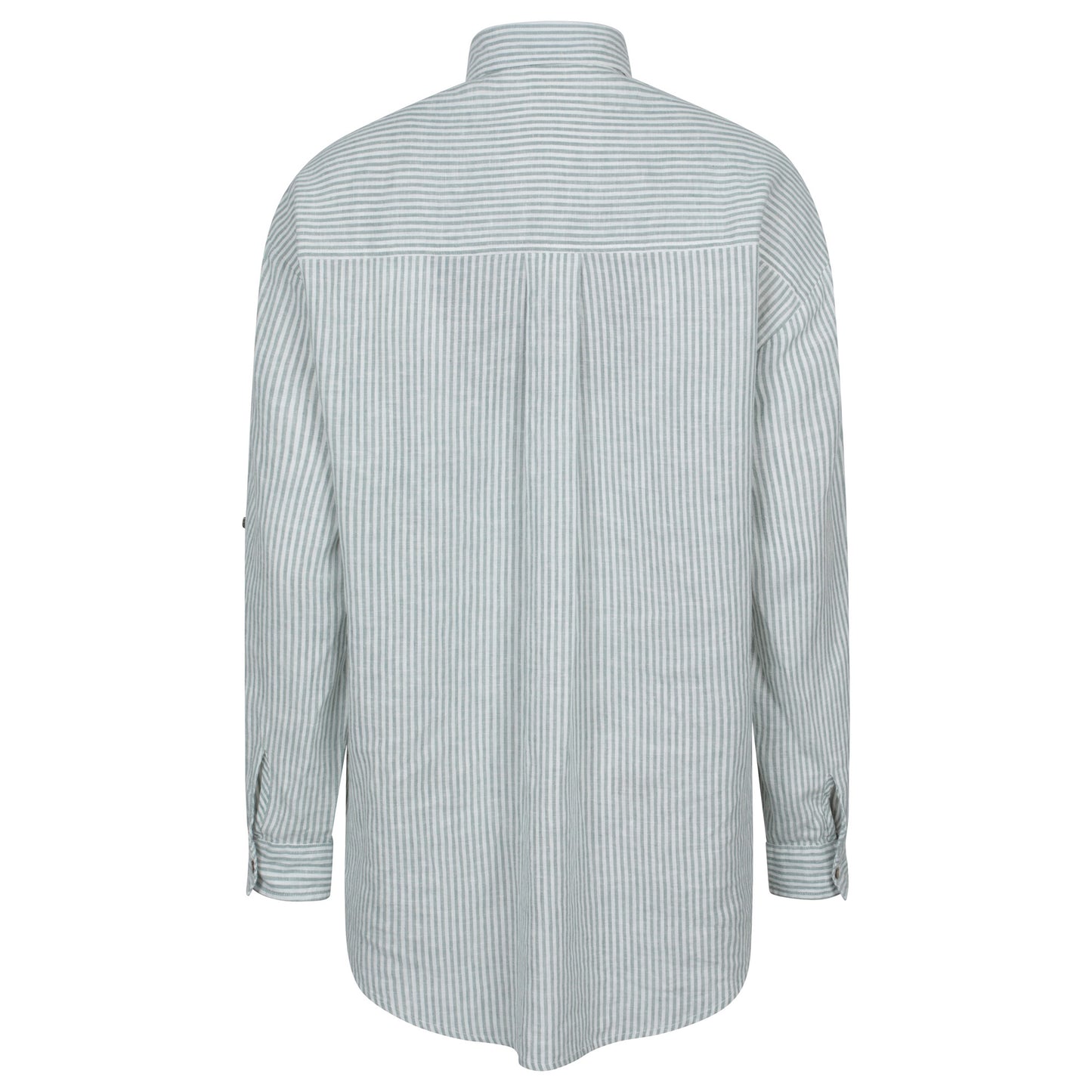 Light Khaki - Back - Mountain Warehouse Womens-Ladies Santiago Stripe Oversized Shirt
