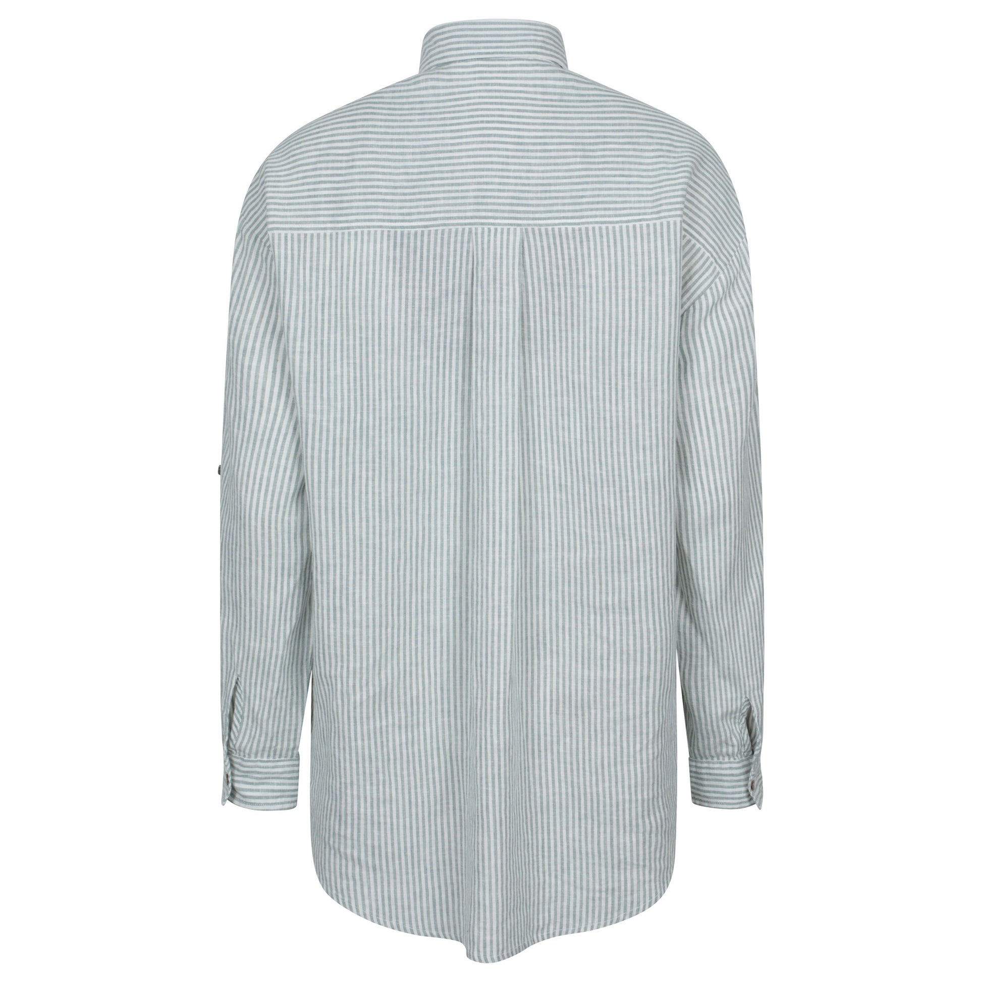 Light Khaki - Back - Mountain Warehouse Womens-Ladies Santiago Stripe Oversized Shirt