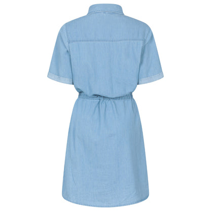 Light Blue - Back - Mountain Warehouse Womens-Ladies Ronda Chambray Midi Dress