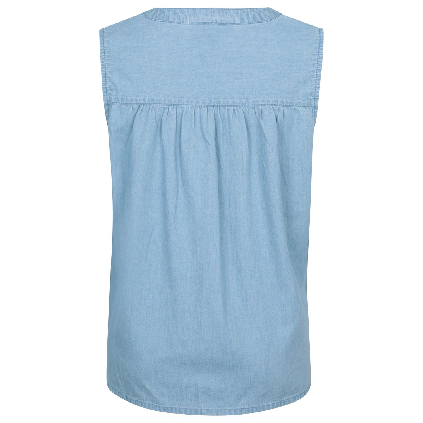 Light Blue - Back - Mountain Warehouse Womens-Ladies Tuscany Chambray Sleeveless Shirt