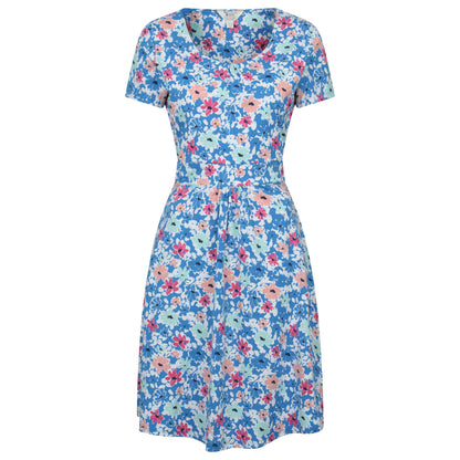 Bright Blue - Front - Mountain Warehouse Womens-Ladies Orchid Floral UV Dress